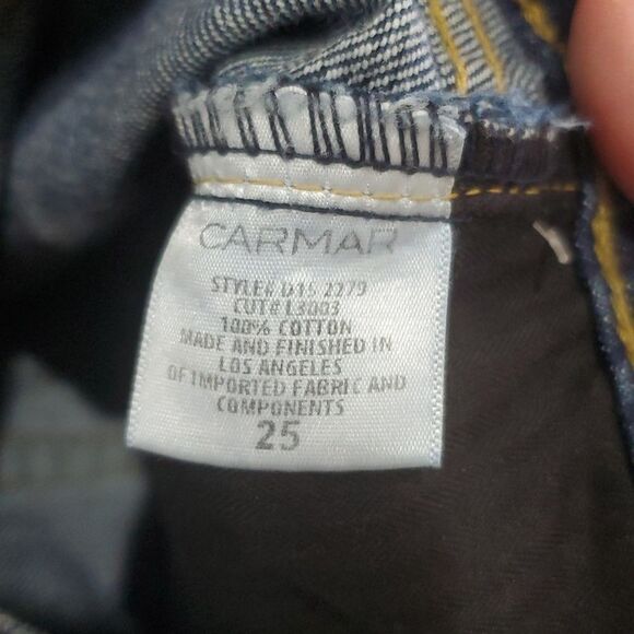Carmar Chara Emelia Jean Cropped 100% Cotton, Relaxed Fit Straight Leg, SIZE 25 - Picture 10 of 10